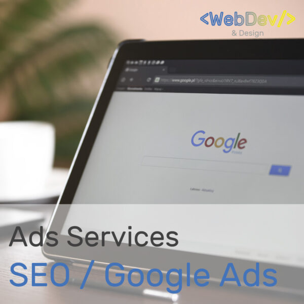 Una tableta que muestra los resultados de búsqueda por SEO Para Paginas Web y Google Ads